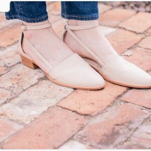 Anthropologie Bird of Flight ankle strap flats